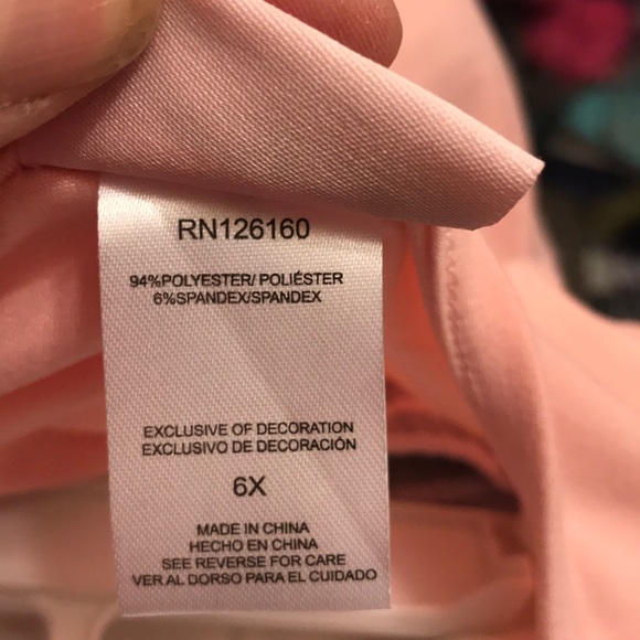 unicorn 3pc matching peach, grey & white pantset. - Picture 3 of 5